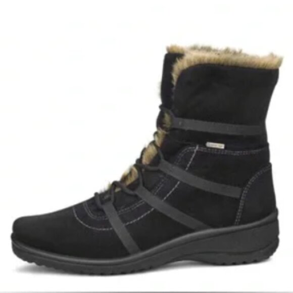 ARA Magaly Gore-Tex Waterproof Suede Winter Boot in Black 7.5 - Picture 3 of 13